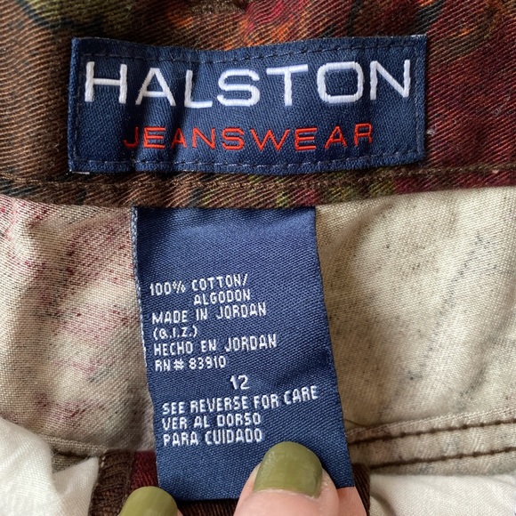 Vintage Halston Jeanswear Floral Short - Picture 4 of 4